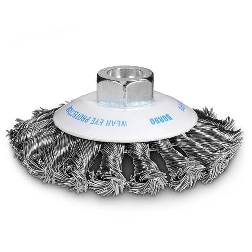 Bordo 5112-115-3.5 115mm 1 Row 0.50mm Steel Wire Twist Knot Bevel Brush  – image 2