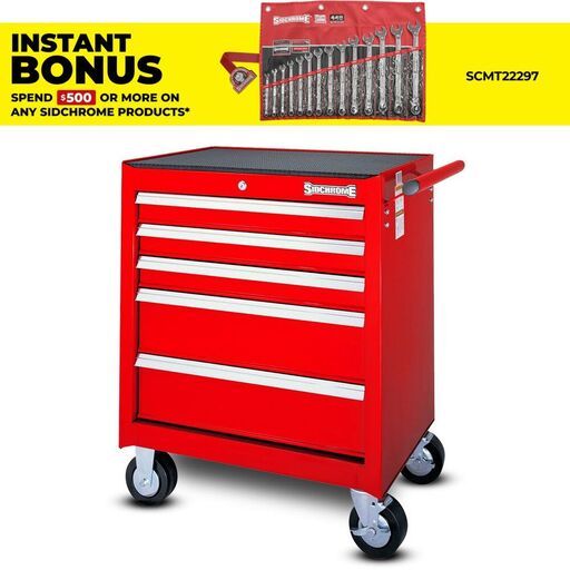 Sidchrome SCMT50215 5 Drawer Roller Cabinet Tool Box