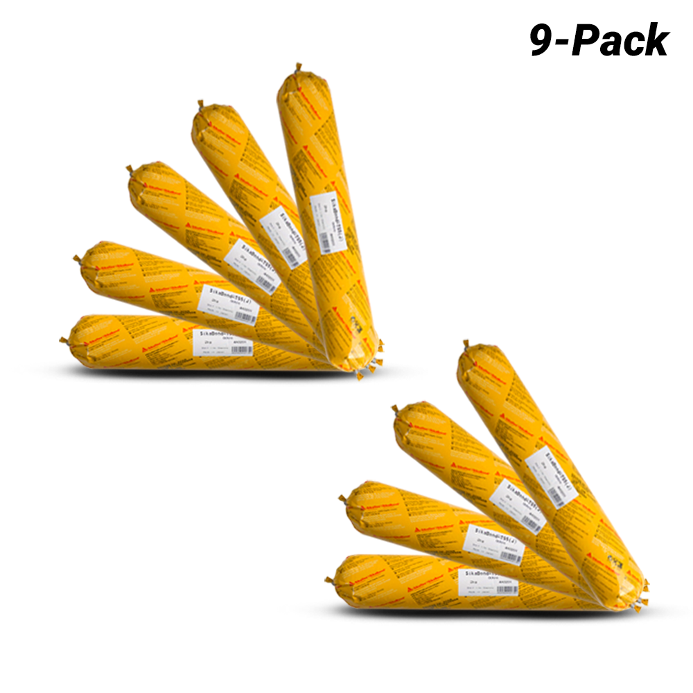 Sika 520328-9PK 9-Pack 2kg SikaBond T55J Adhesive Timber Flooring Sausage - Ochre – image 1