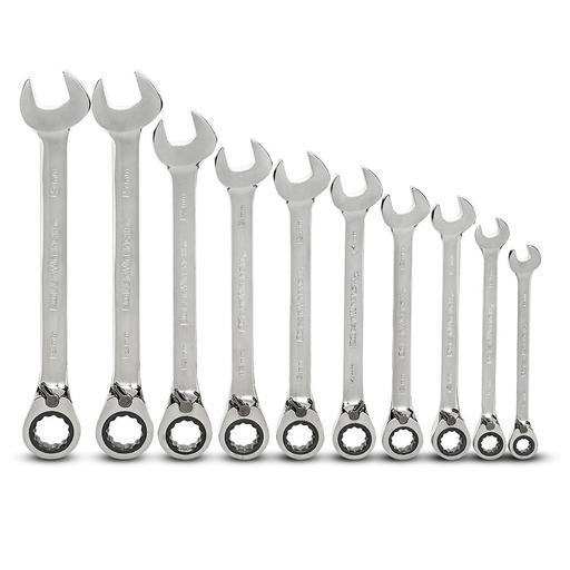 GEARWRENCH 85892 10pce 72T Metric Reversible Ratcheting Combination Wrench Set