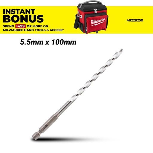 Milwaukee 4932471094 5.5mm x 100mm Multi-Material Drill Bit