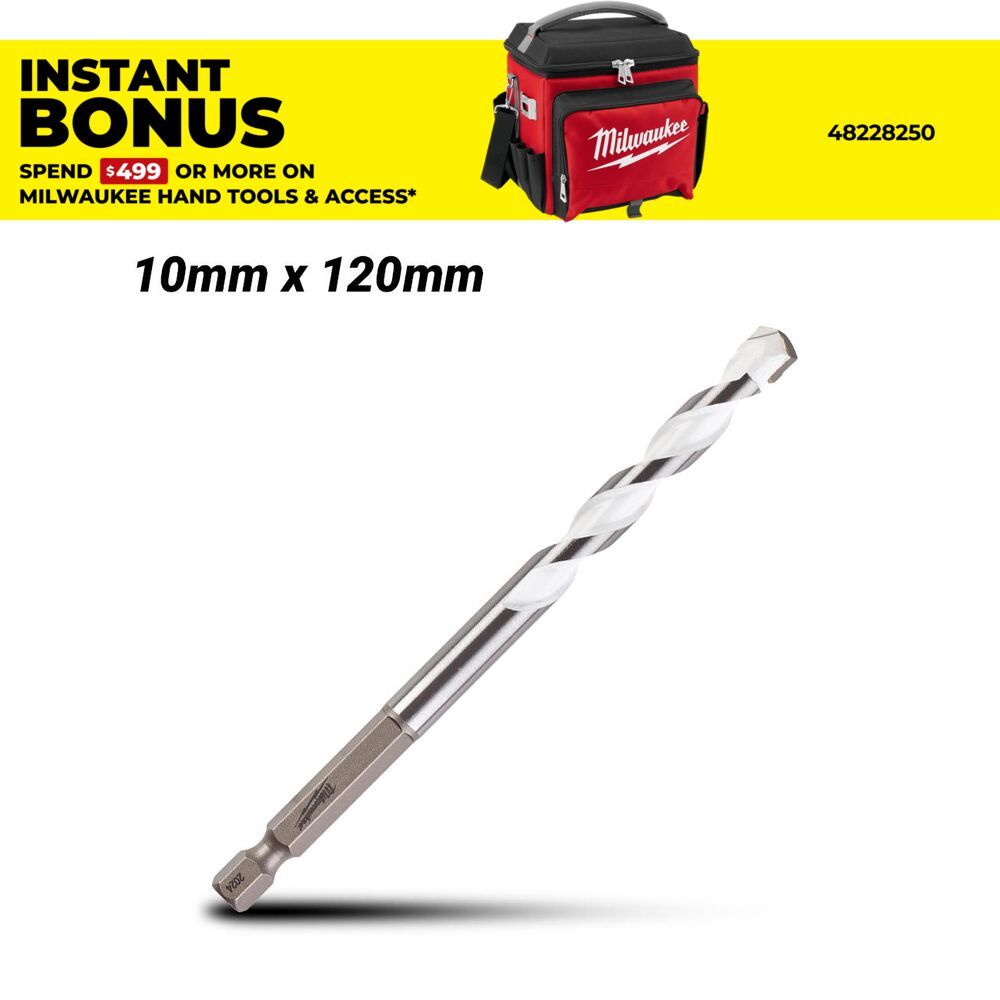 Milwaukee 4932471107 10mm x 120mm Multi-Material Drill Bit – image 1