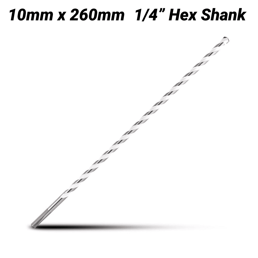 Milwaukee 4932471108 10mm x 260mm 1/4" Hex Shank Multi-Material Drill Bit – image 2