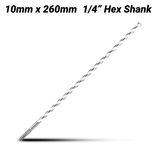 Milwaukee 4932471108 10mm x 260mm 1/4" Hex Shank Multi-Material Drill Bit – image 2