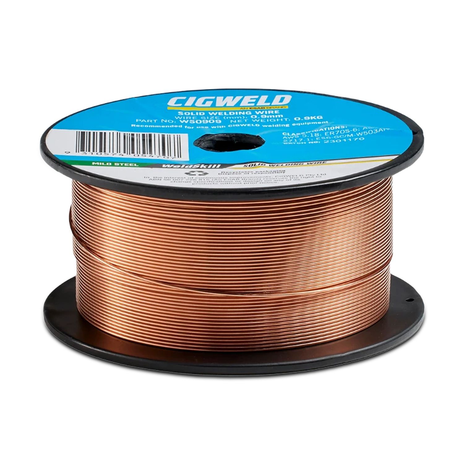 Cigweld WS0908 0.8mm 0.9kg WeldSkill Solid Wire – image 2