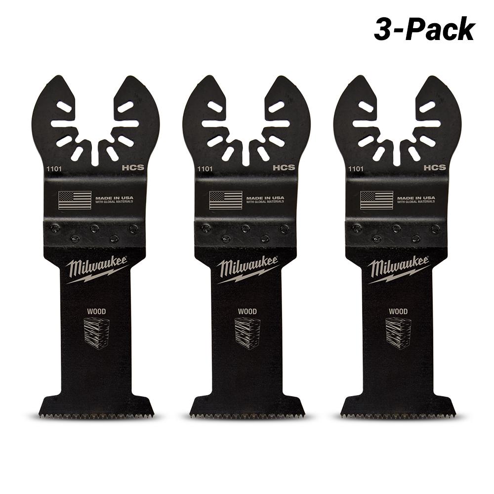 Milwaukee 49251103 3-Pack 35mm (1 3/8") OPEN-LOK High Carbon Steel Wood Blade – image 2