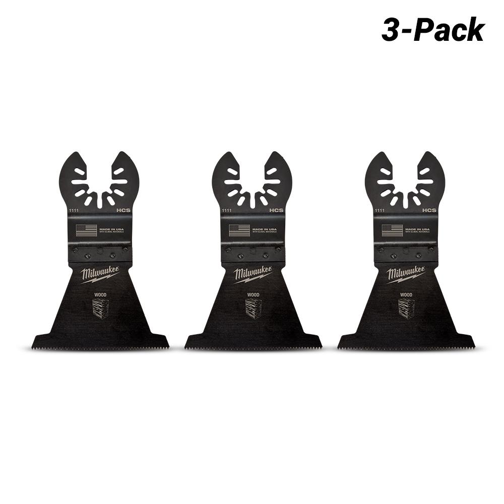 Milwaukee 49251113 3-Pack 63.5mm (2 1/2") OPEN-LOK High Carbon Steel Wood Blade  – image 2