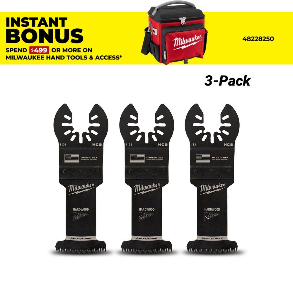 Milwaukee 49251133 3-Pack 35mm (1 3/8") OPEN-LOK Japanese Tooth Hardwood Blade – image 1
