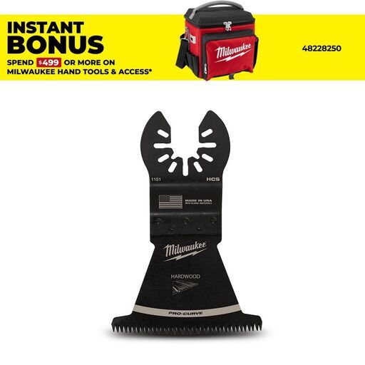 Milwaukee 49251151 63.5mm (2 1/2") Open-Lok Japanese Tooth Hardwood Blade