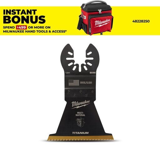 Milwaukee 49251241 63.5mm (2 1/2") OPEN-LOK Titanium Enhanced Bi-Metal Multi-Material Blade