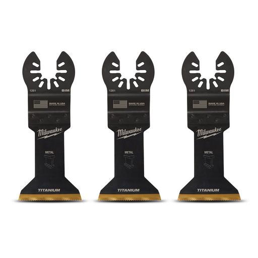 Milwaukee 49251263 3-Pack 45mm (1 3/4") OPEN-LOK Titanium Enhanced Bi-Metal Metal Blade  – image 4