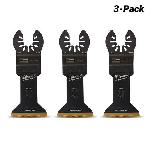 Milwaukee 49251263 3-Pack 45mm (1 3/4") OPEN-LOK Titanium Enhanced Bi-Metal Metal Blade  – image 2