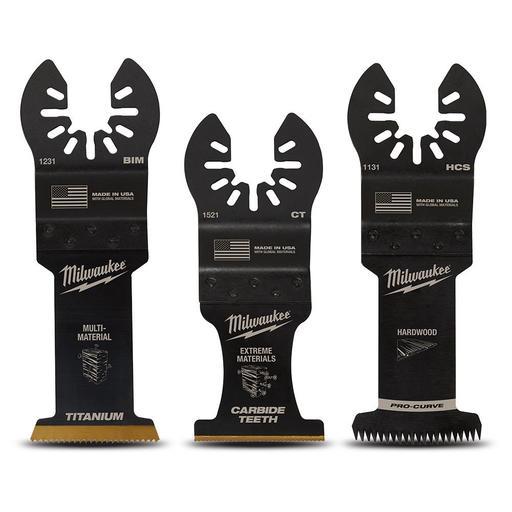 Milwaukee 49109001 3pce Open-Lok All Purpose Multi Tool Blade Variety Pack Blades – image 2