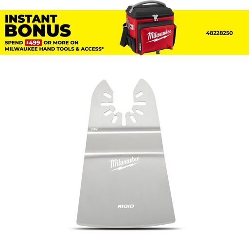 Milwaukee 49252202 2pce 50mm (2") Rigid & 50mm (2") Flexible Open-Lok Scraper Variety