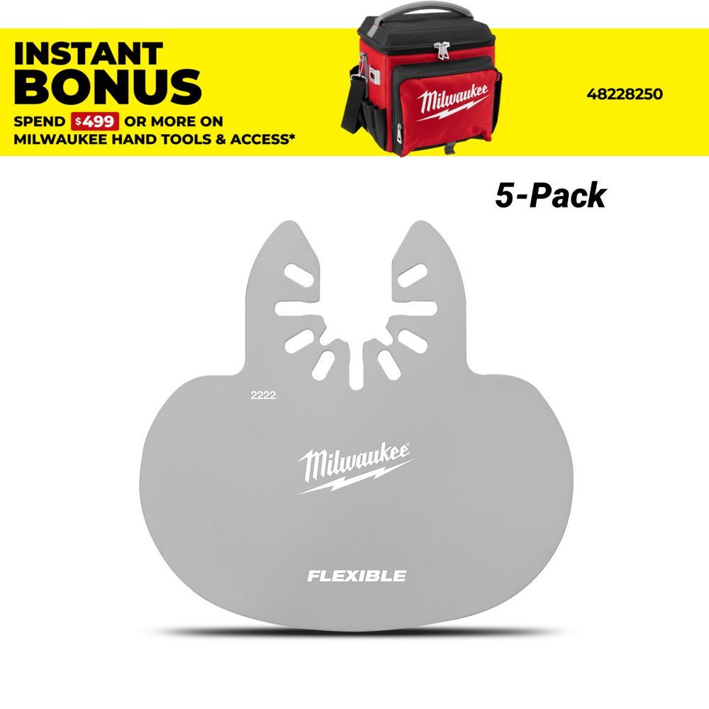 Milwaukee 49252222 5-Pack Open-Lok Mushroom Sealant Scraper Blade  – image 1