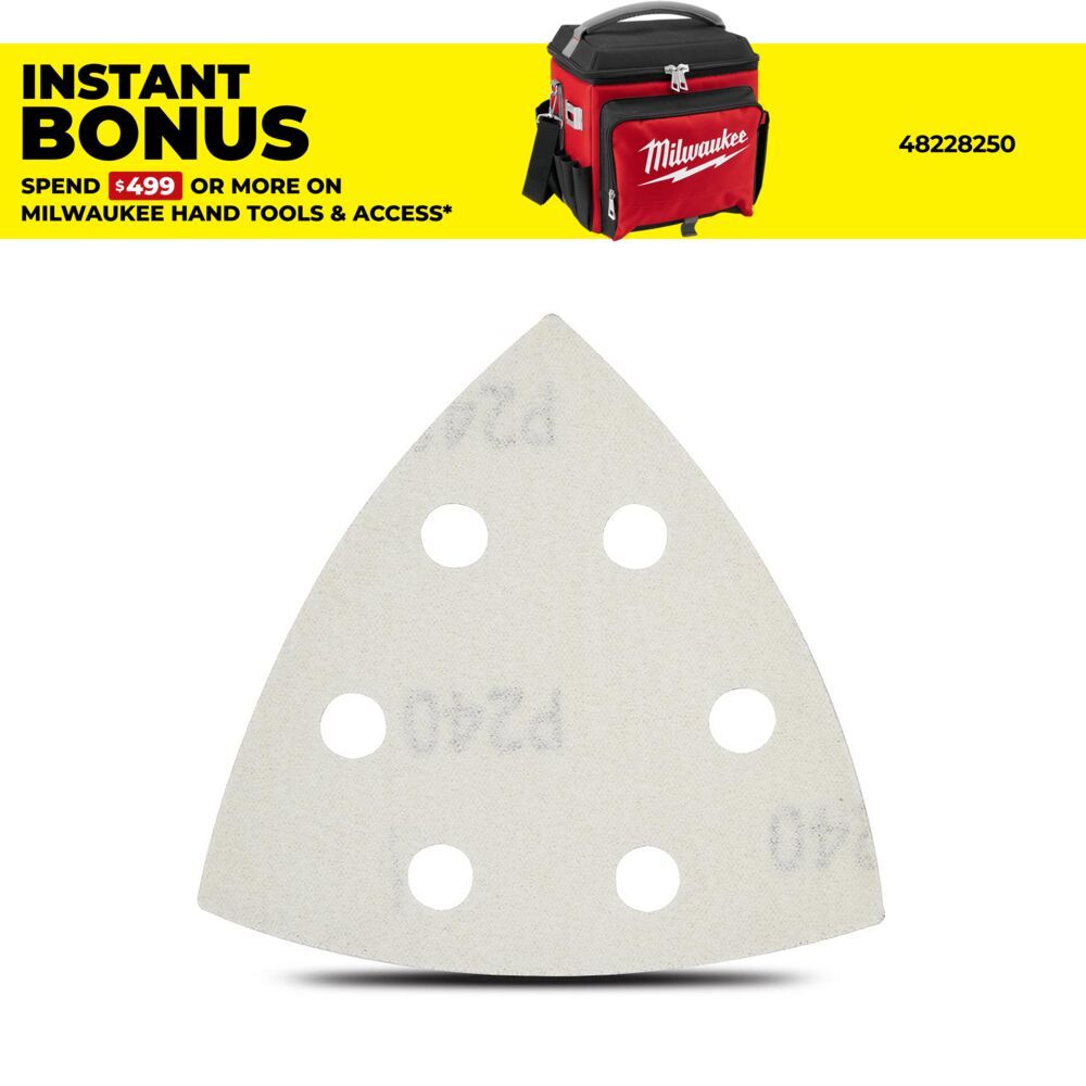 Milwaukee 49252025 25pce Open-Lok Triangle Sand Paper Variety – image 1