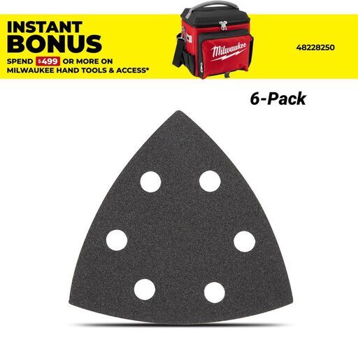 Milwaukee 49252120 6-Pack 120 Grit Open-Lok Sand Paper