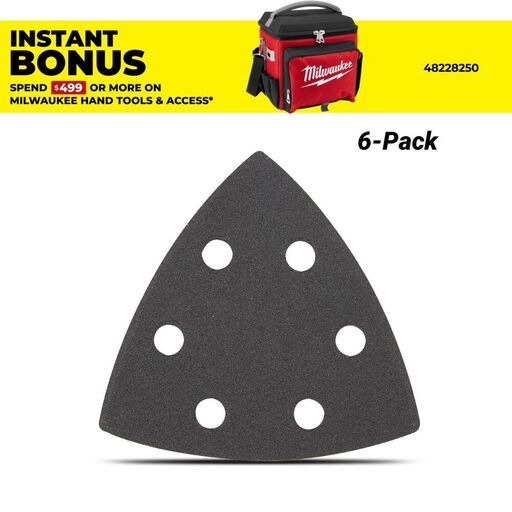 Milwaukee 49252180 6-Pack 180 Grit Open-Lok Sand Paper