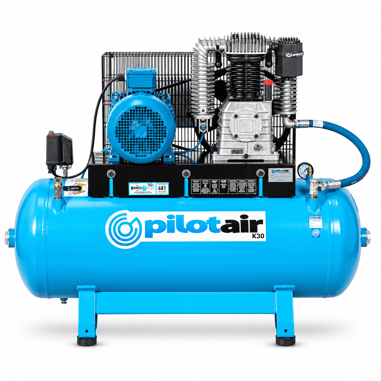 Pilot Air K30 5.5kW/7.5HP 200L 3 Phase Industrial Air Compressor – image 1