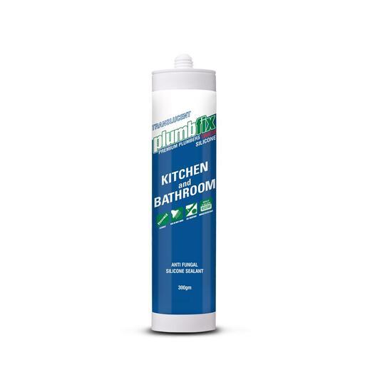 Bostik 30840347 300g Plumbfix Kitchen and Bathroom Sealant Cartridge - Transluscent