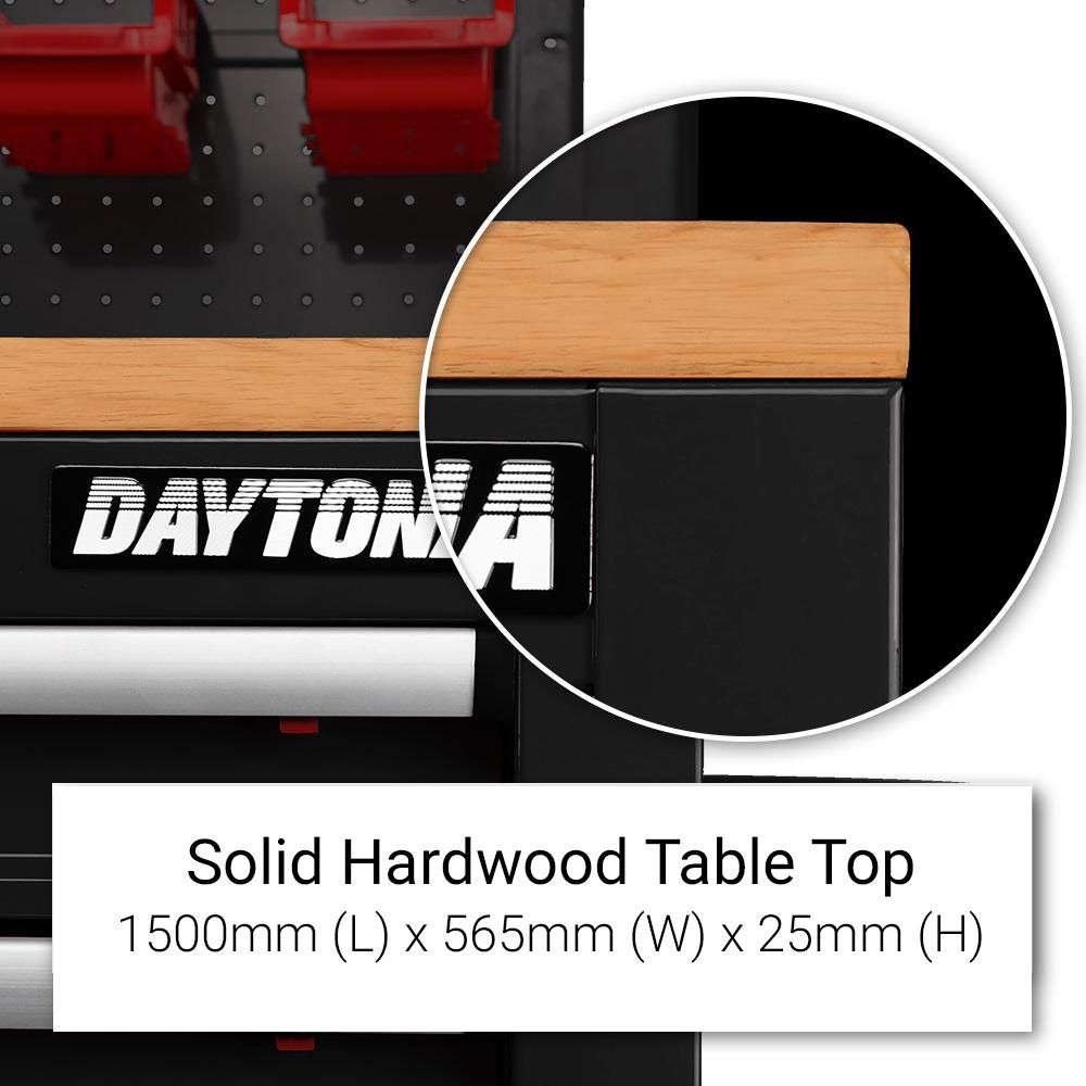 Daytona D62WBBS 62" Heavy Duty 10 Drawer Work Bench - Black – image 4