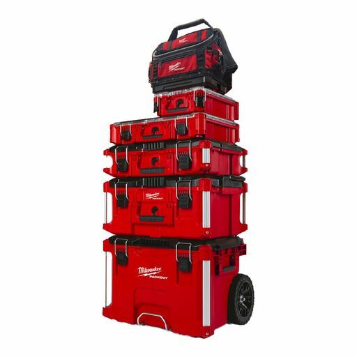 Milwaukee 48228311 + 48228435 + 48228425 + 48228430 + 48228424 + 48228427 PACKOUT Stack 6pce Storage System