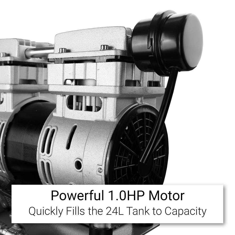 Lincoln LCS24 24L Oil-Free 1HP Silent Air Compressor – image 7