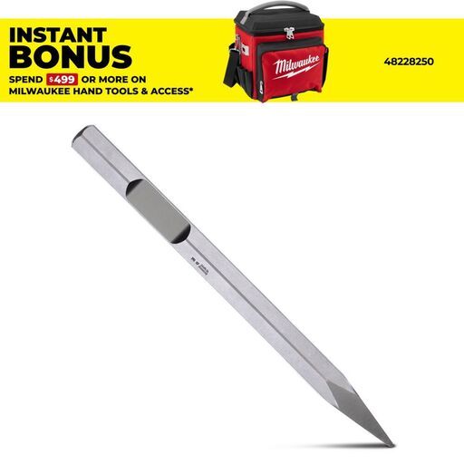 Milwaukee 4932459774 MX FUEL 400mm x 28mm Hex Point Chisel