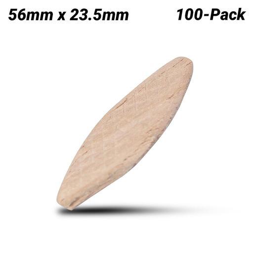 Makita A25047 100-Pack 56mm x 23.5mm No.20 Biscuit