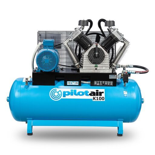 Pilot Air K100 15kW/20HP 500L 3 Phase Industrial Air Compressor