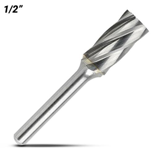 Bordo 6401-95299 1/2" SA-5 Cylindrical 1/4" Shank Burr Non Ferrous