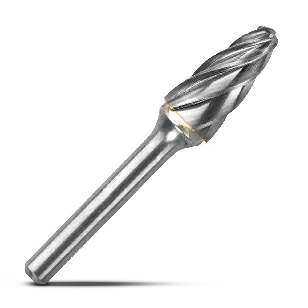 Bordo 6401-95303 1/2" SF-5 Tree Radius Nose 1/4" Shank Burr Non Ferrous – image 2