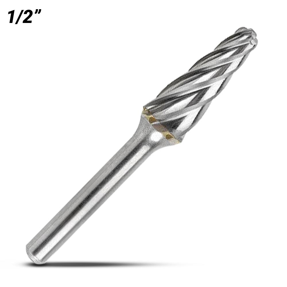 Bordo 6401-95304 1/2" SL-4 14° Included Angle 1/4" Shank Burr Non Ferrous – image 1