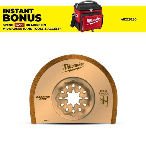 Milwaukee 48906051 76mm (2-15/16) Starlock Wide Kerf Carbide Grit Blade
