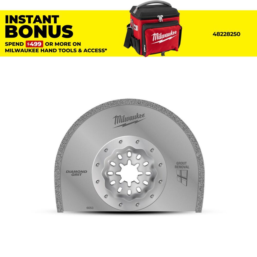 Milwaukee 48906053 89mm (3-1/2) Starlock Wide Kerf Diamond Grit Blade – image 1