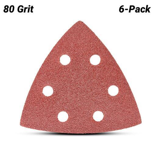 Milwaukee 48906072 6-Pack 89mm (3-1/2) Starlock 80 Grit Sanding Sheet – image 4