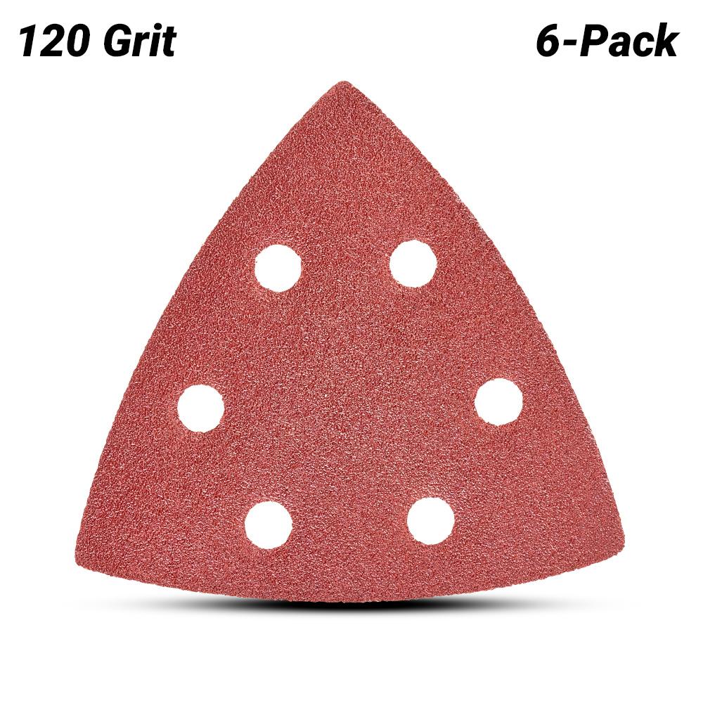 Milwaukee 48906073 6-Pack 89mm (3-1/2) Starlock 120 Grit Sanding Sheet – image 4