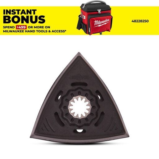 Milwaukee 48906070 89mm (3-1/2) Starlock Triangle Sanding Pad