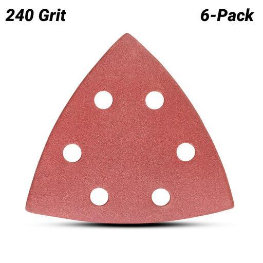 Milwaukee 48906075 6-Pack 89mm (3-1/2) Starlock 240 Grit Sanding Sheet – image 4