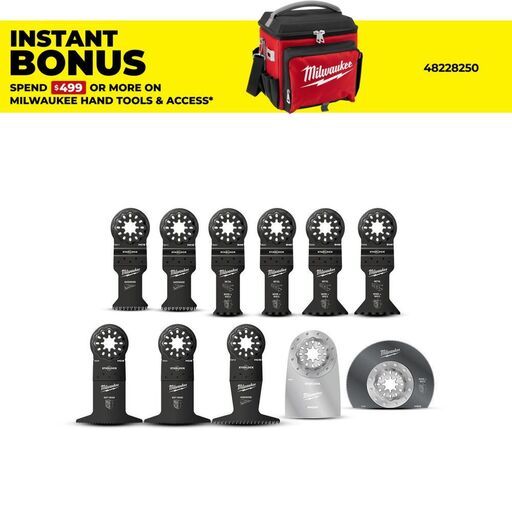 Milwaukee 48906090 11pce Starlock General Purpose Kit