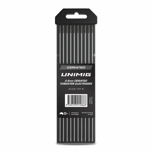 UNIMIG PTR0003-24 10-Pack 2.4mm x 175mm Ceriated Tungsten Electrodes – image 2