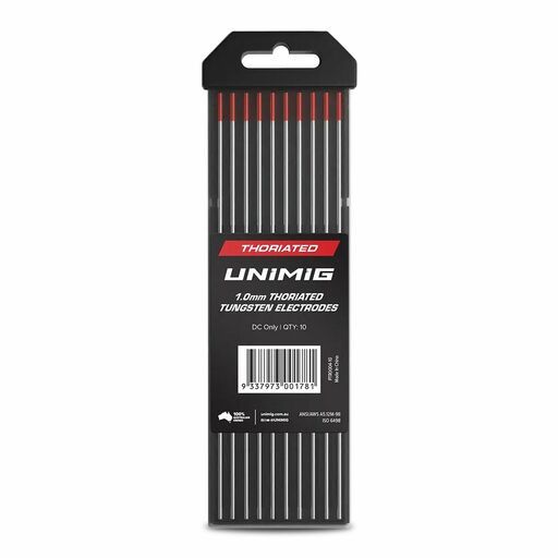 UNIMIG PTR0004-10 10-Pack 1.0mm x 175mm Thoriated TIG Tungsten Electrodes – image 2