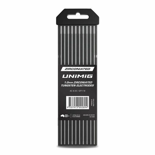 UNIMIG PTR0006-10 10-Pack 1.0mm x 175mm Zirconiated TIG Tungsten Electrodes – image 2