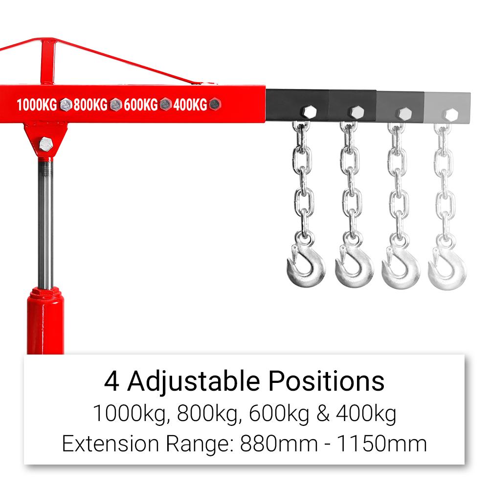 Daytona D1TEC 1000kg Foldable Engine Crane – image 7