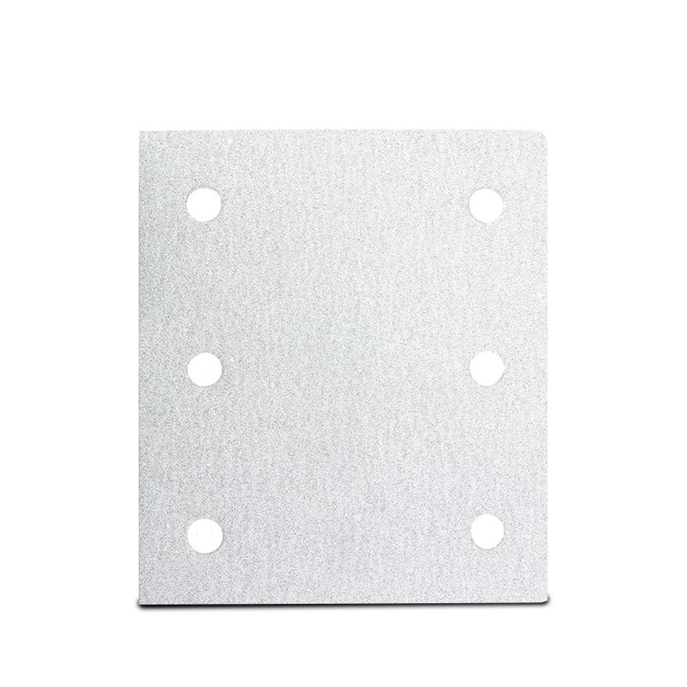 Makita P-35841 10-Pack 1/4 Sheet 120 Grit Hook & Loop Punched White Abrasive Sand Paper – image 2