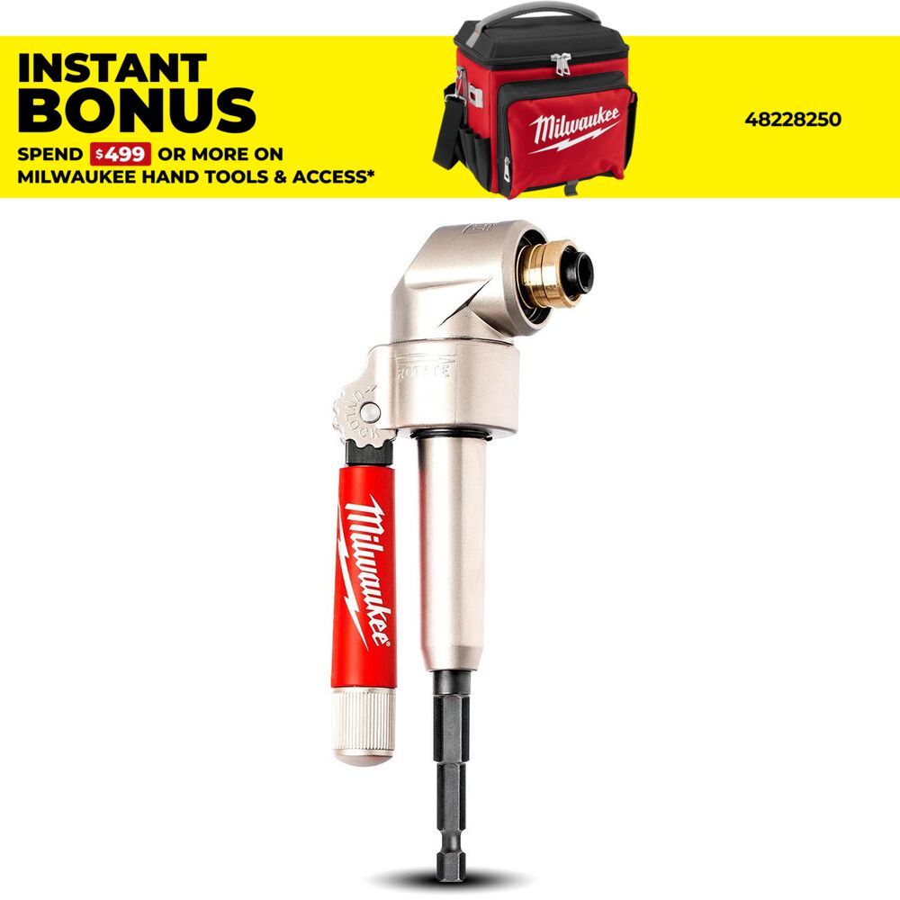 Milwaukee 49228510 Right Angle Drill Attachment Hex suits 18V Cordless Impact Driver – image 1
