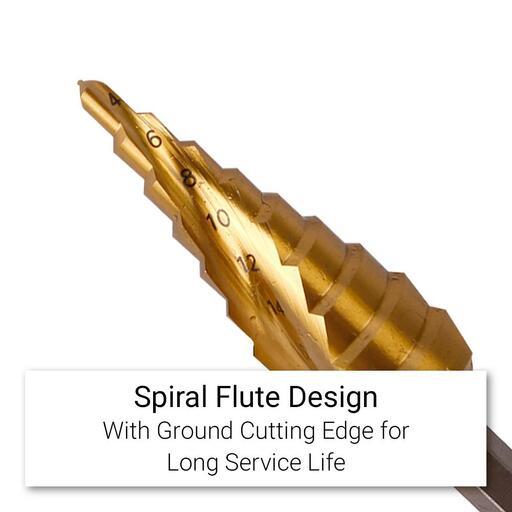 Xtorque X420SD 4mm - 20mm Metric M2 HSS Spiral Flute Step Drill – image 2