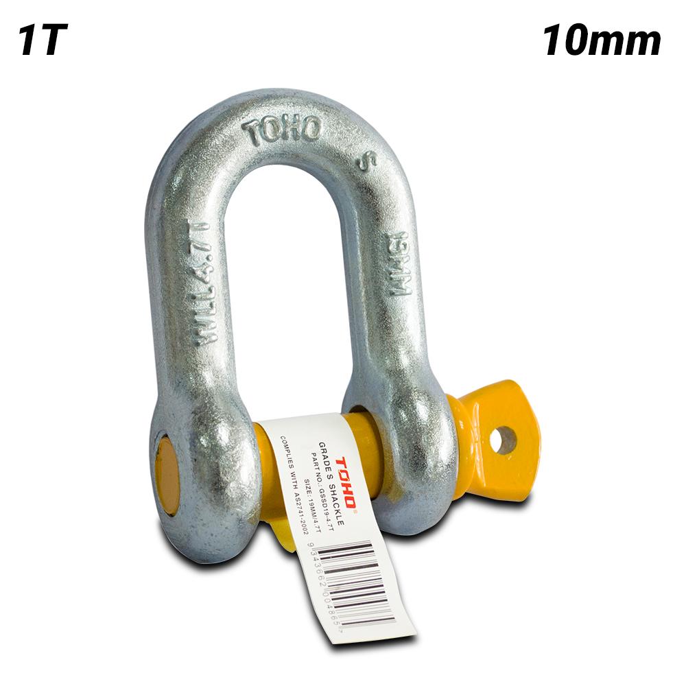 Toho GSSD10-1.0T 1T 10mm Grade S Screw Pin Dee Shackle – image 1