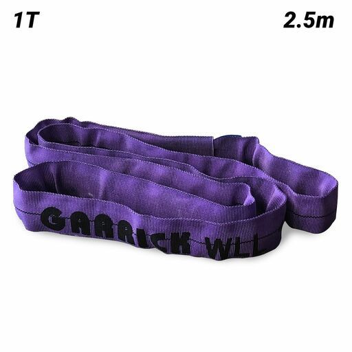 Garrick GRS1T2.5M 1T 2.5m Round Sling - Purple