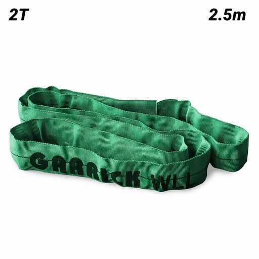 Garrick GRS2T2.5M 2T 2.5m Round Sling - Green